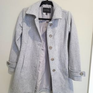 Banana republic petite xxs grey wool coat